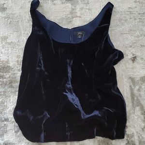 Blue velvet JCrew tank top